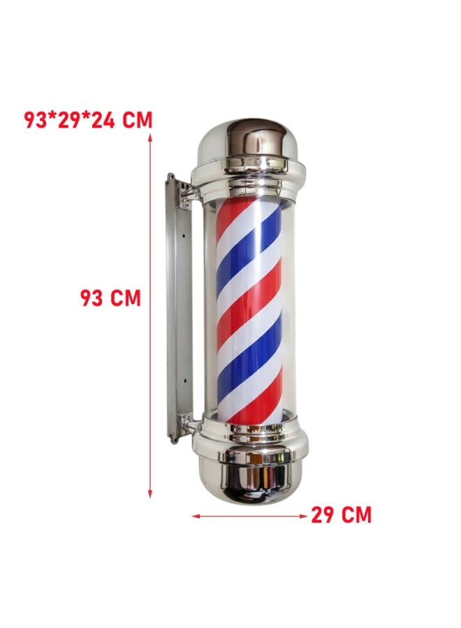Classic Barber Pole LED Salon Light with Rotating Cylinder | High Brightness Energy Saving | Acrylic Tube | Wall Mounted | 93×29×24 cm - Image 2